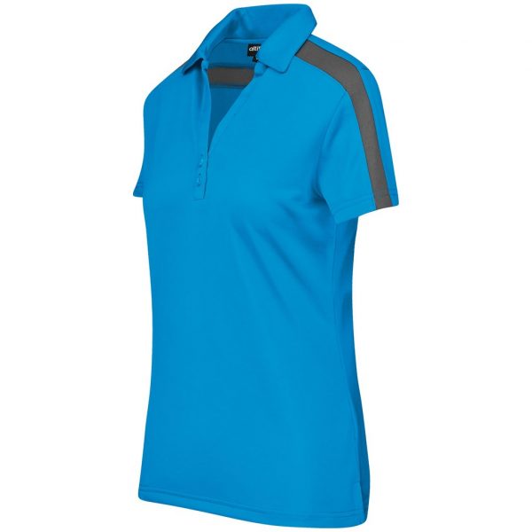 Ladies Nautilus Golf Shirt – Cyan Marked to clear