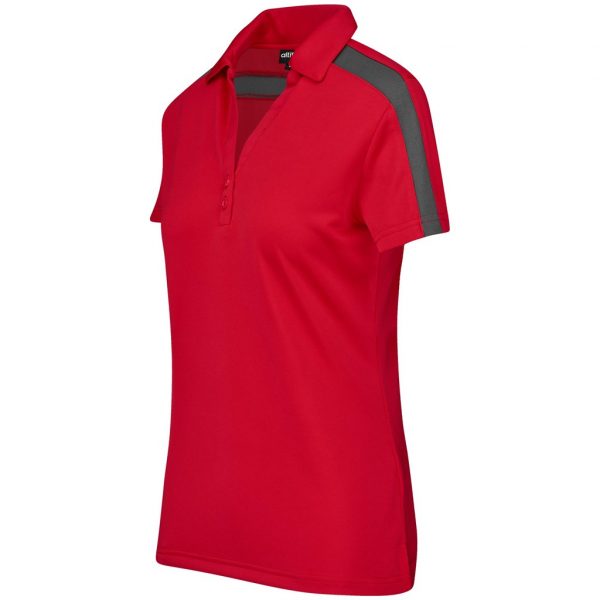 Ladies Nautilus Golf Shirt – Red Marked to clear