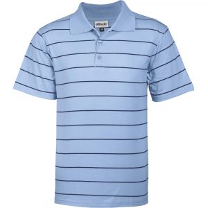 Mens Stinger Golf Shirt – Sky Blue Marked to clear gents golfer