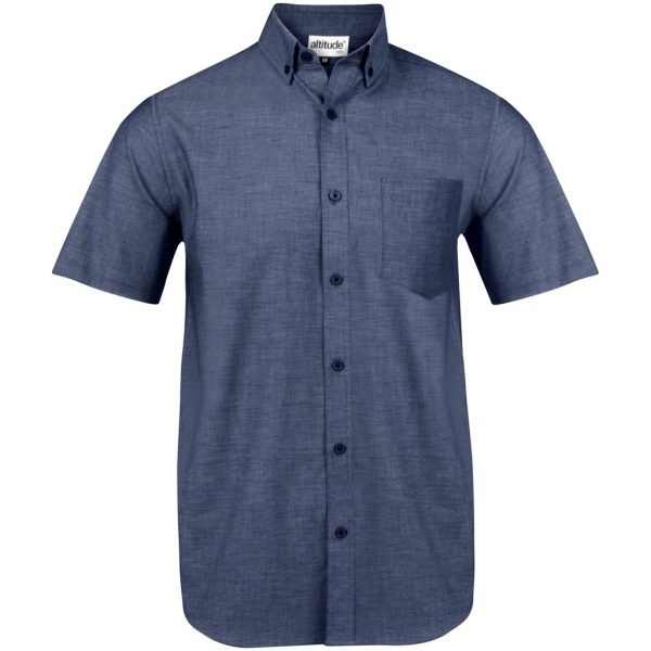 Mens Short Sleeve Viscount Shirt – Navy Marked to clear NULL