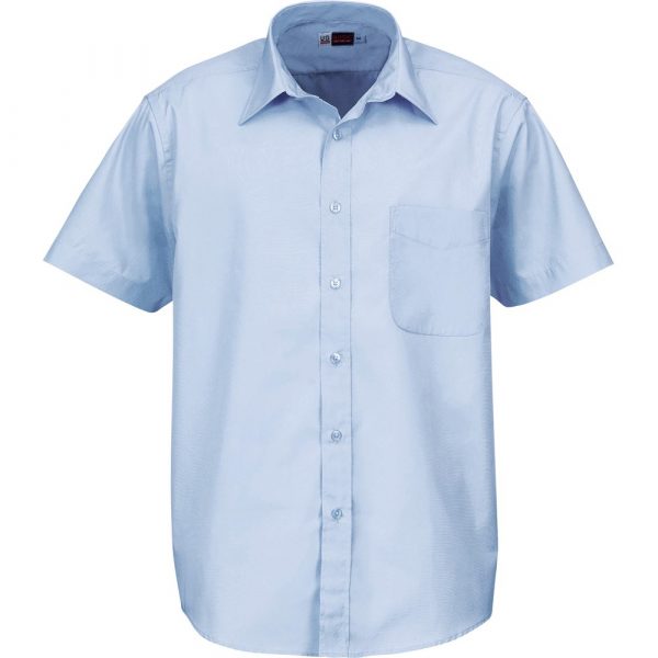 Mens Short Sleeve Washington Shirt – Blue Marked to clear