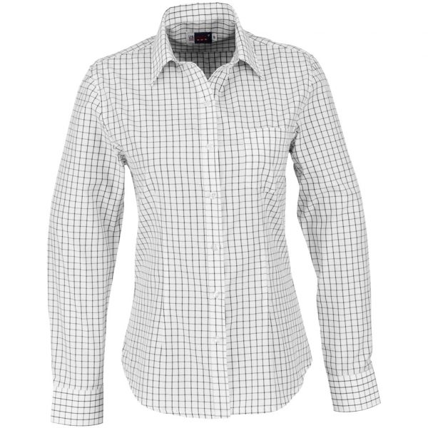 Ladies Long Sleeve Aston Shirt – White Marked to clear NULL