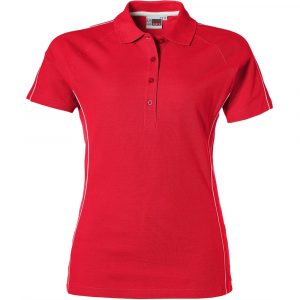 Ladies Pontiac Golf Shirt – Red Marked to clear