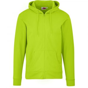 Mens Bravo Hooded Sweater – Lime Marked to clear