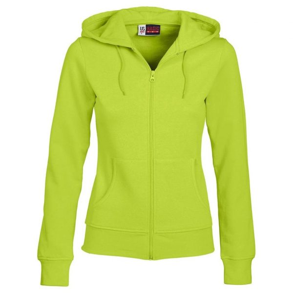 Ladies Bravo Hooded Sweater – Lime Marked to clear