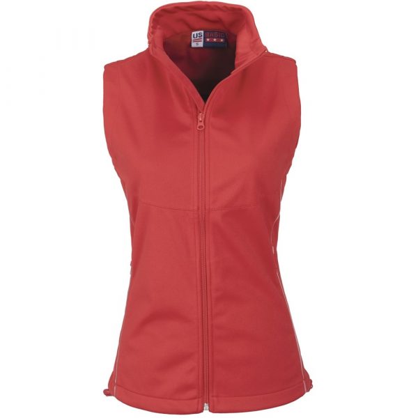 Ladies Cromwell Softshell Bodywarmer – Red Marked to clear Cromwell Ladies Softshell Bodywarmer