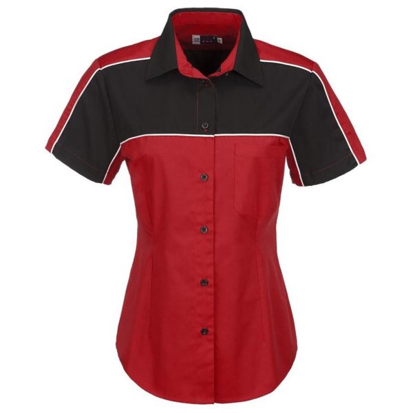 Ladies Daytona Pitt Shirt – Red Marked to clear NULL