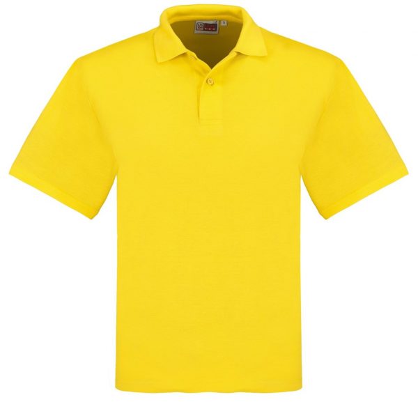 Mens Elemental Golf Shirt – Yellow Marked to clear Mens Elemental Golf Shirt