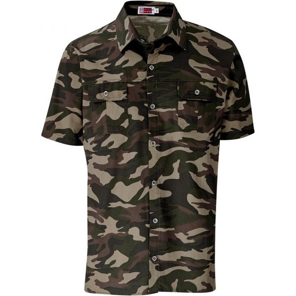 Mens Short Sleeve Wildstone Shirt – Camouflage Marked to clear