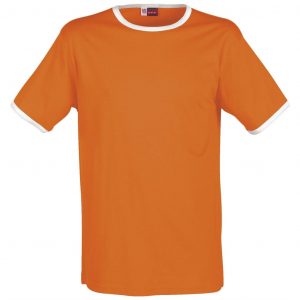 Mens Adelaide Contrast T-Shirt – Orange Marked to clear