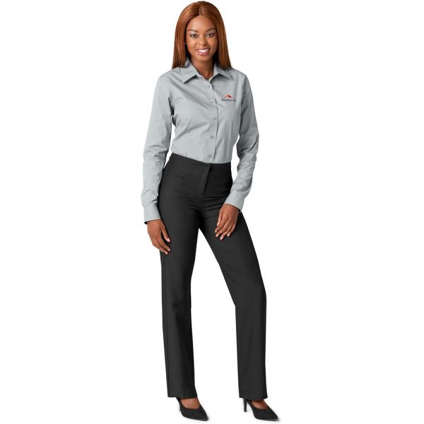 Ladies Cambridge Flat Front Pants – Navy Marked to clear