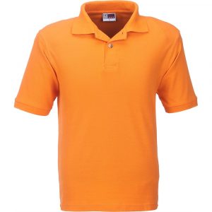 Mens Boston Golf Shirt – Orange Marked to clear