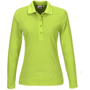 Ladies Long Sleeve Elemental Golf Shirt – Lime Marked to clear