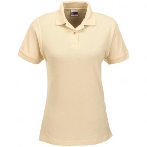 Ladies Boston Golf Shirt – Khaki Marked to clear