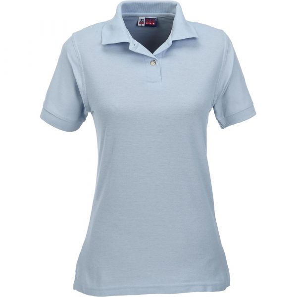 Ladies Boston Golf Shirt – Ocean Blue Marked to clear