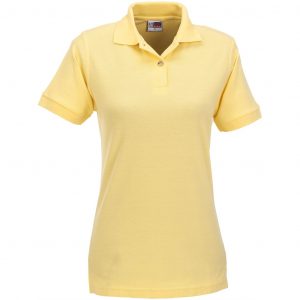 Ladies Boston Golf Shirt – Yellow Marked to clear