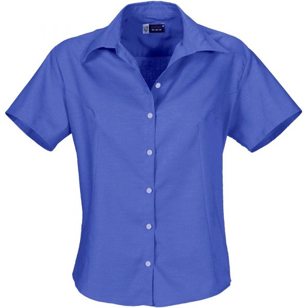 Ladies Short Sleeve Aspen Shirt – New Blue Marked to clear