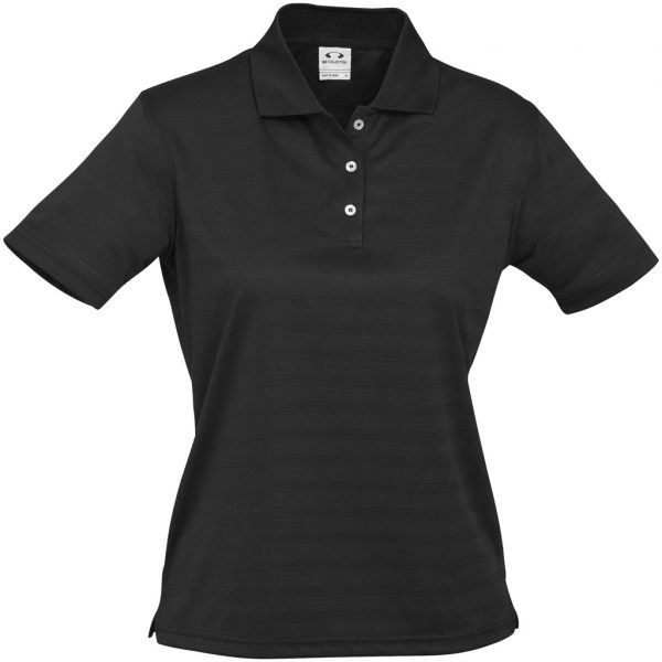 Ladies Icon Golf Shirt – Black Marked to clear