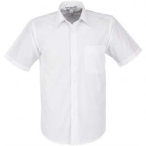 Mens Short Sleeve Metro Shirt – White Marked to clear NULL