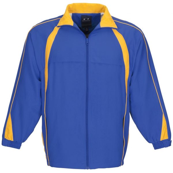 Unisex Splice Track Top – Royal Blue Yellow Marked to clear BIZ-3633