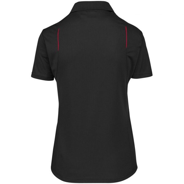 Ladies United Golf Shirt – Black Red Marked to clear