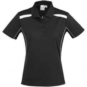 Ladies United Golf Shirt – Black Marked to clear