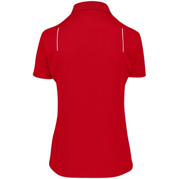 Ladies United Golf Shirt – Red Marked to clear