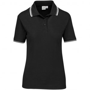 Ladies Cambridge Golf Shirt – Black Marked to clear