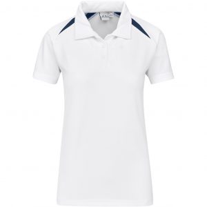 Ladies Splice Golf Shirt – White Marked to clear golf shirt