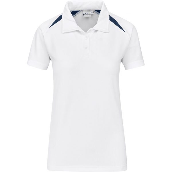 Ladies Splice Golf Shirt – White Marked to clear golf shirt