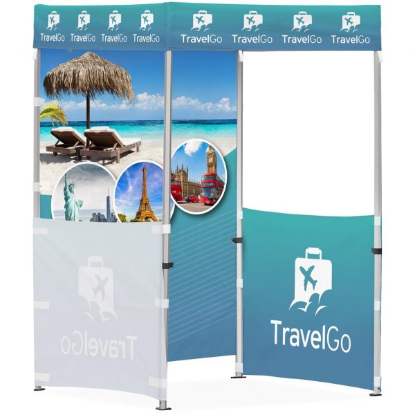 Ovation Sublimated Gazebo 1.5m X 1.5m – 2 Half-Wall Skins – 1 Full-Wall Skin Outdoor products DisplayPilot