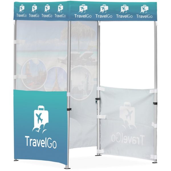 Ovation Sublimated Gazebo 1.5m X 1.5m – 2 Half-Wall Skins – 1 Full-Wall Skin Outdoor products DisplayPilot