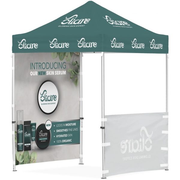 Ovation Sublimated Gazebo 2m X 2m – 1 Half-Wall Skin – 1 Full-Wall Skin Outdoor products DisplayPilot