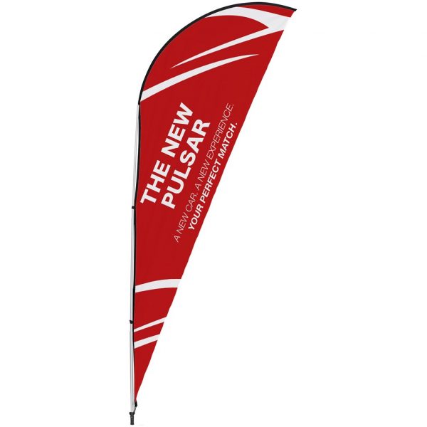 Legend 2M Sublimated Sharkfin Double-Sided Flying Banner – 1 complete unit Outdoor products DisplayPilot