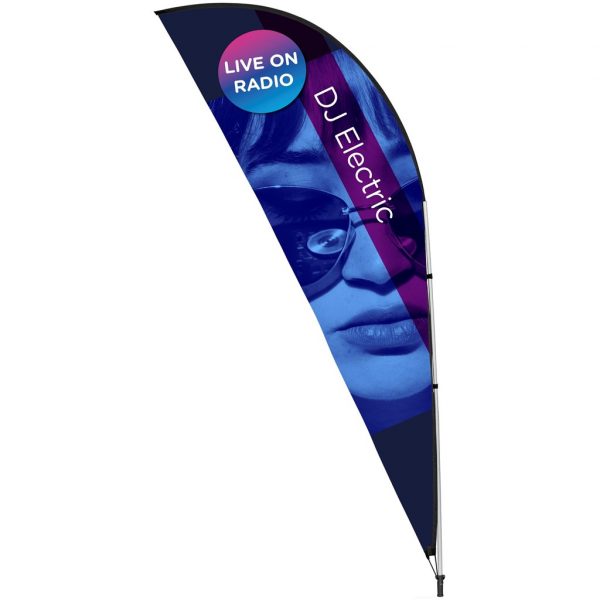 Legend 3M Sublimated Sharkfin Double-Sided Flying Banner – 1 complete unit Outdoor products DisplayPilot