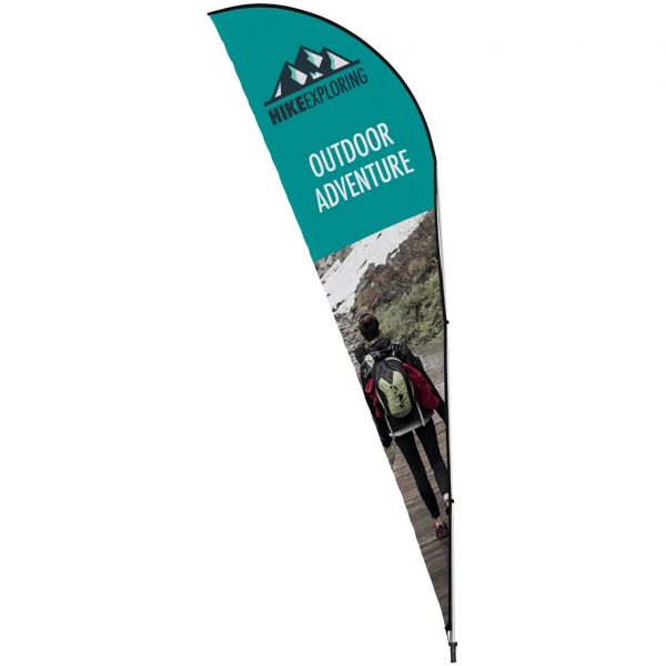 Legend 4M Sublimated Sharkfin Double-Sided Flying Banner – 1 complete unit Outdoor products DisplayPilot