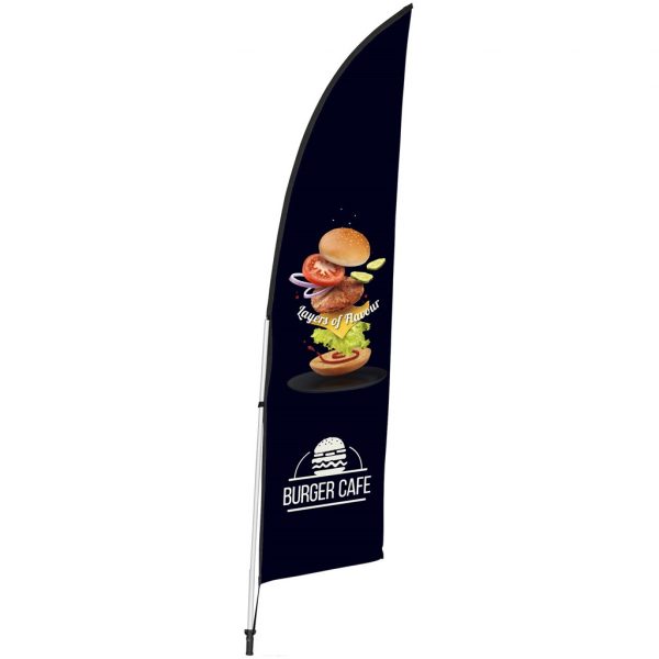 Legend 2M Sublimated Arcfin Double-Sided Flying Banner – 1 complete unit Outdoor products DisplayPilot