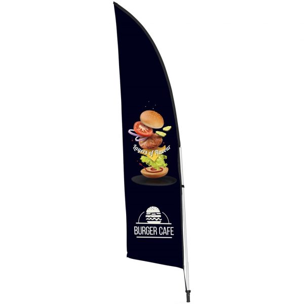 Legend 2M Sublimated Arcfin Double-Sided Flying Banner – 1 complete unit Outdoor products DisplayPilot