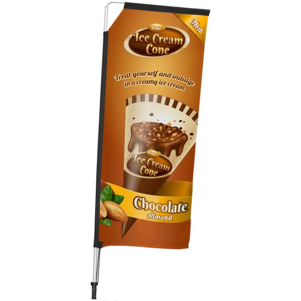 Legend 2M Sublimated Telescopic Double-Sided Flying Banner – 1 complete unit Outdoor products DisplayPilot