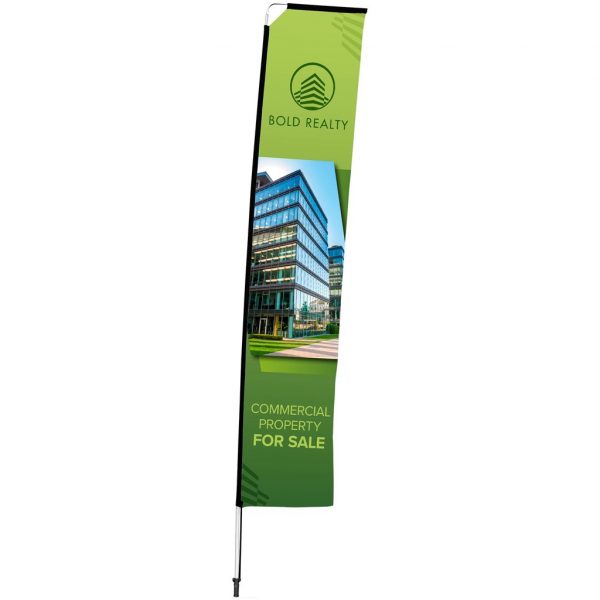 Legend 4M Sublimated Telescopic Double-Sided Flying Banner – 1 complete unit Outdoor products DisplayPilot