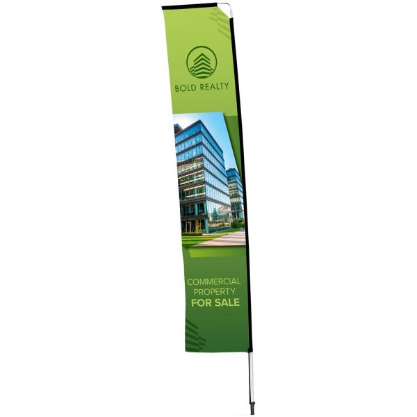 Legend 4M Sublimated Telescopic Double-Sided Flying Banner – 1 complete unit Outdoor products DisplayPilot