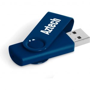 Axis Gyro Flash Drive – 16GB – Navy Corporate gifts USB-7470