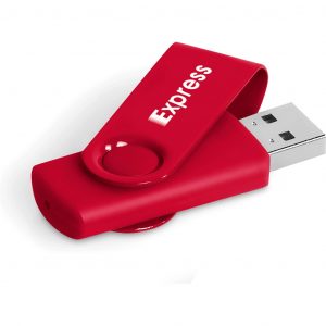 Axis Gyro Flash Drive – 16GB – Red Corporate gifts USB-7470