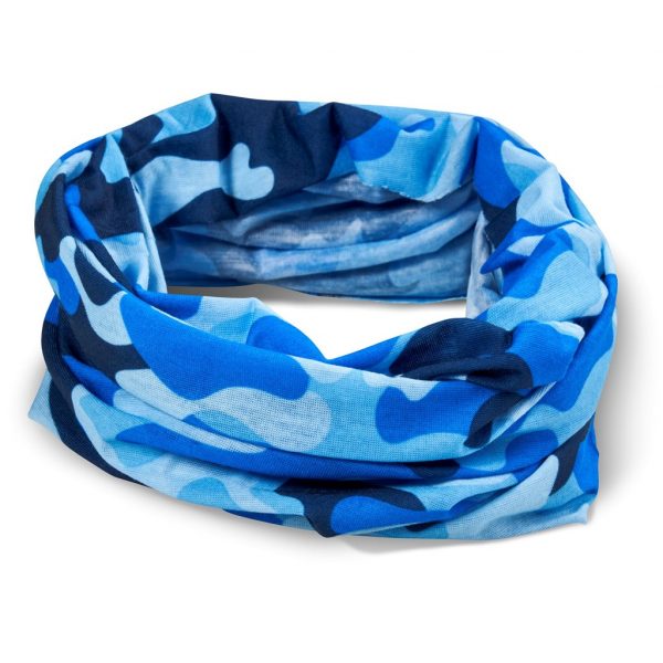 Kids Camo Flexi Tubular Bandana – Blue Corporate gifts buff