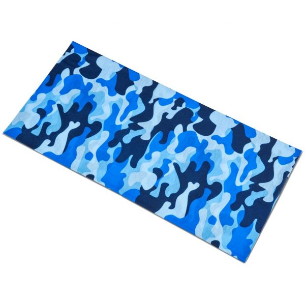 Kids Camo Flexi Tubular Bandana – Blue Corporate gifts buff