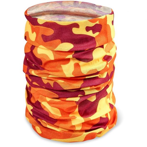 Kids Camo Flexi Tubular Bandana – Orange Corporate gifts buff