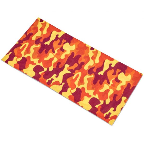 Kids Camo Flexi Tubular Bandana – Orange Corporate gifts buff