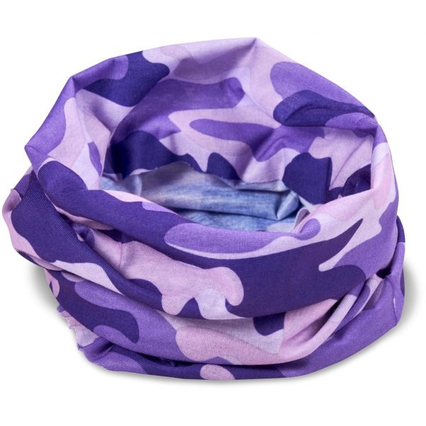 Kids Camo Flexi Tubular Bandana – Purple Corporate gifts buff