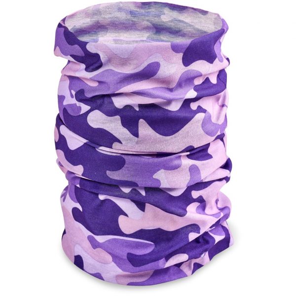 Kids Camo Flexi Tubular Bandana – Purple Corporate gifts buff