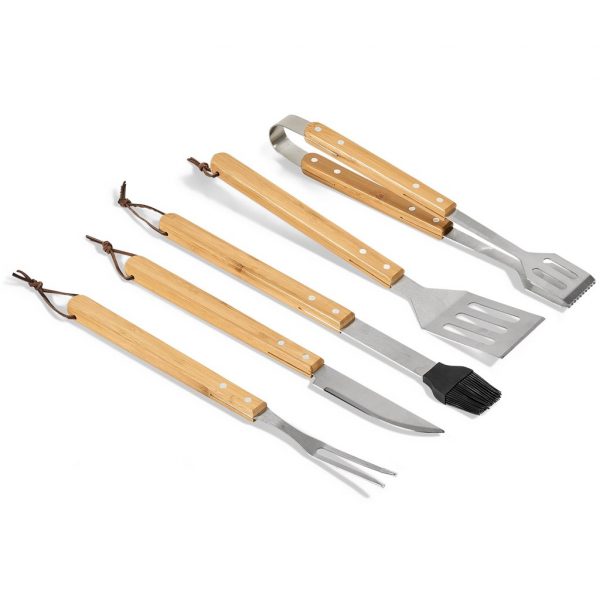 Okiyo Yakiniku Bamboo 5-Piece Braai Set Outdoor and leisure 5 piece braai set